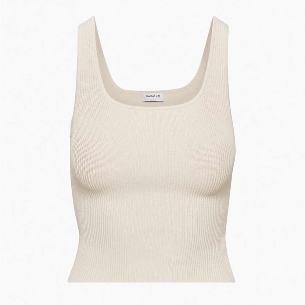 Aritzia Babaton Sculpt Knit Squareneck Tank